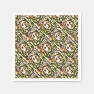 Medusa Portret van een Gorgon Servet