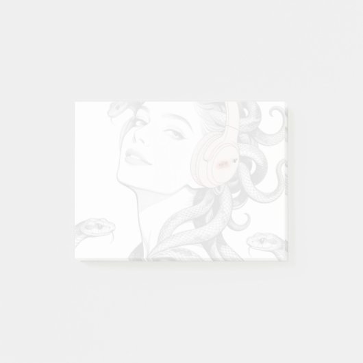 Medusa post-it-notities - poseer voor de camera. post-it® notes (Voorkant)