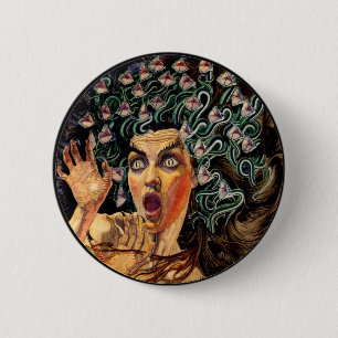 Medusa Ronde Button 5,7 Cm