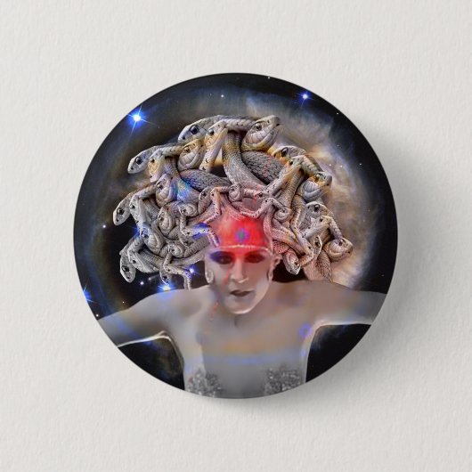 Medusa Ronde Button 5,7 Cm (Voorkant)