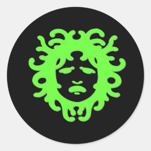Medusa Ronde Sticker