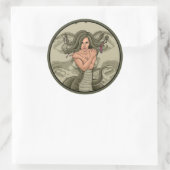 Medusa Ronde Sticker (Tas)