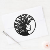 Medusa Ronde Sticker (Envelop)