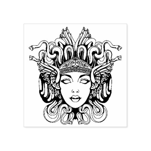 Medusa Rubberstempel (Afrduk)