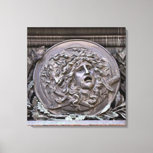 Medusa-schild van Athena Canvas Afdruk (Voorkant)