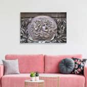 Medusa-schild van Athena Canvas Afdruk (Insitu (Woonkamer))