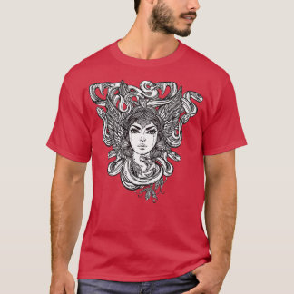 Medusa Snake Woman met slangen voor haar T-shirt