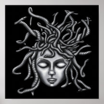 Medusa standbeeld, Griekse beeldhouwkunst, mytholo