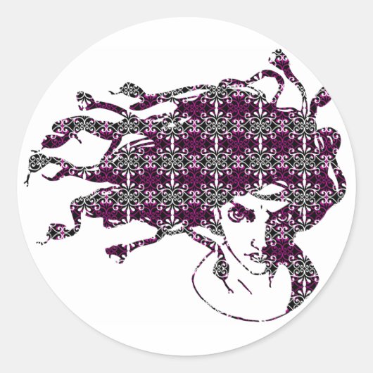 MEDUSA-Sticker Ronde Sticker (Voorkant)