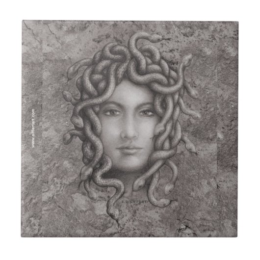 Medusa Tegeltje (Voorkant)