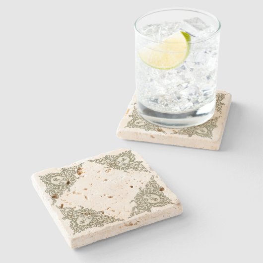 Medusa van Walter Crane Stenen Onderzetter (Zijkant)