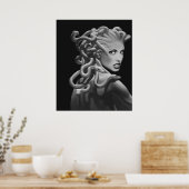 Medusa Vereenvoudigd Poster (Keuken)