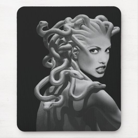 Medusa Vereenvoudigde Mousepad Muismat (Voorkant)
