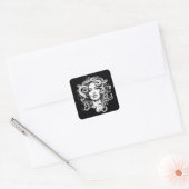 Medusa Vierkante Sticker (Envelop)