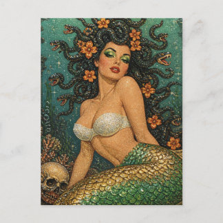Medusa Zeemeermin Briefkaart
