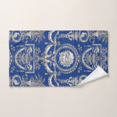 Meduse blanche sur serviettes de bain invité / cad (Serviette à main)