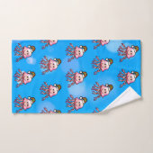 Méduse de dessin animé festive mignonne (Serviette à main)