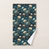 Méduse Ethérée Or et Turquoise (Serviette à main)