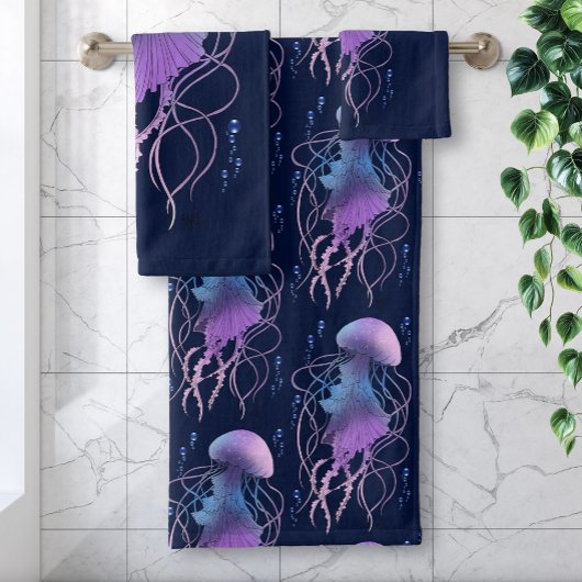 Méduse Éthérée Violet Bleu