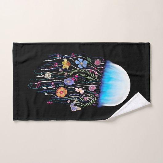 Méduse florale (Serviette à main)