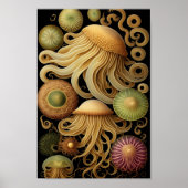 Méduse | Poster moderne Haeckel (Devant)