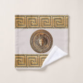 Méduse Revival Grec, Beige Neutre Subtil Spécial (Gant de toilette)