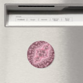 Méduse Rose Foncé Magnet (In Situ (Lave-vaisselle))