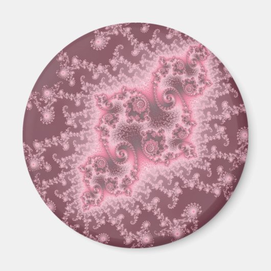 Méduse Rose Foncé Magnet (Devant)