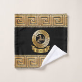 Méduse sicilienne / Cadeau de Gorgone dorée / Invi (Gant de toilette)