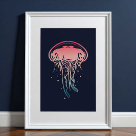 Meduse Zee - Afdrukken voor creatie | Muurwandafdr Poster