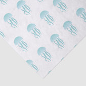 Méduses bleues - papier de soie de soie (Détail)