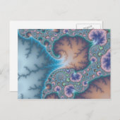 Méduses - carte postale de fractale (Devant / Derrière)