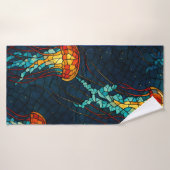 Méduses mosaïques (Serviette de bain)