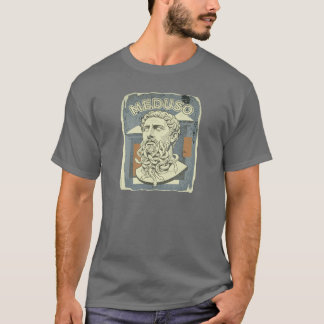 Meduso Slangenbaard Grappige Griekse Mythologie Re T-shirt