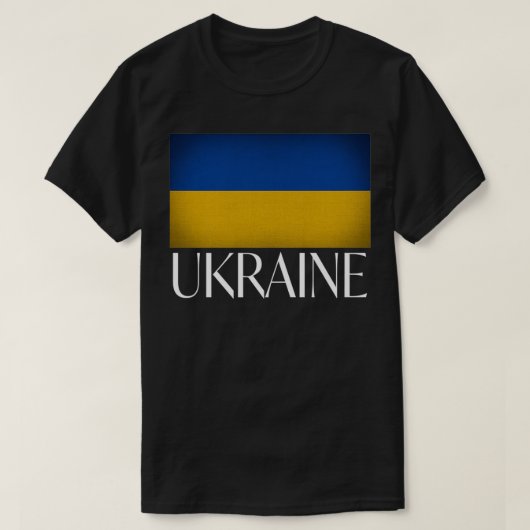 Meedogenloze Ontwerpen Oekraïense Vlag Oekraïense  T-shirt (Design voorkant)