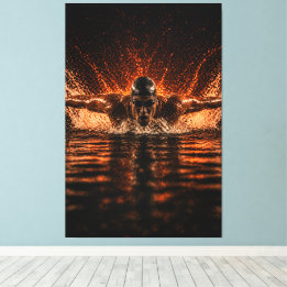 Meedogenloze Stroom – Vlinderkracht Canvasprint Canvas Afdruk
