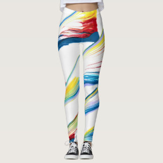 Meegaan 3 Wilde Gestreepte Abstracte Leggings