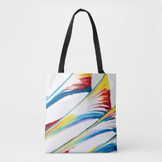 Meegaan 3 Wilde Gestreepte Abstracte Tote Tas