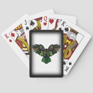 Meegomde Majestic Emerald Owl Bicycle-speelkaarten Pokerkaarten