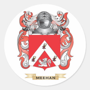 Meehan Coat of Arms (familiekust) Ronde Sticker