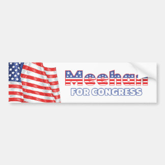 Meehan voor Congres Patriottische Amerikaanse Vlag Bumpersticker