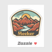Meeker, Sticker Colorado (Feuille)