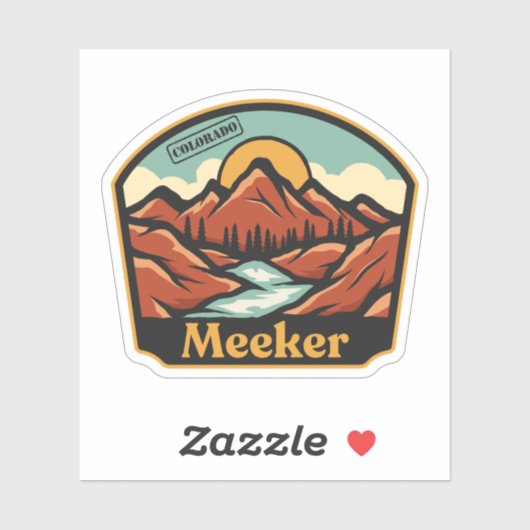 Meeker, Sticker Colorado (Feuille)