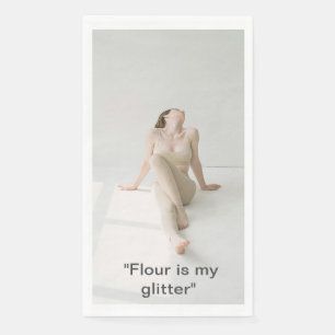 "Meel is mijn glitter" Studio Scene Keukenhanddoek Servet