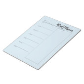 Meel planotornoteblok notitieblok (Schuin)