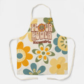 "Meel Power" Retro 60s Grappig Koken Bakken Schort (Voorkant)