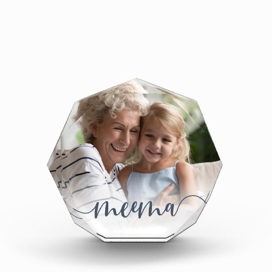 Meema | Grandma Script Overlay Fotoblokken (Voorkant)