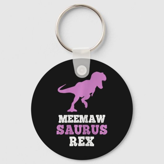 Meemaw-saurus Rex Dino Dinosaur Meemawsaurus Funny Sleutelhanger (Voorkant)
