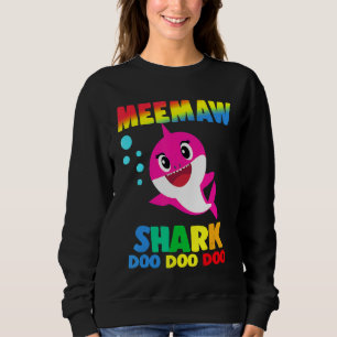 Meemaw Shark Meemaw Shark Family Moederdag 1 Trui