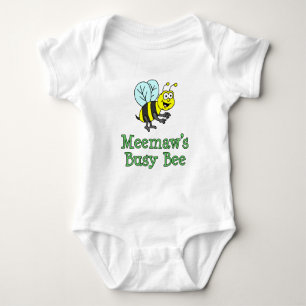 Meemaw's bezige bijenkuikende Cartoon Romper